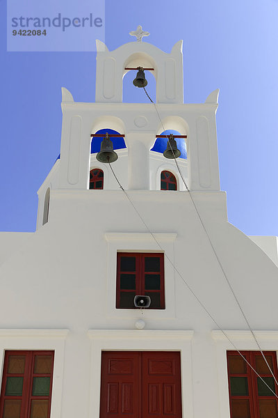 Glockenturm einer byzantinisch-orthodoxen Kirche  Oia  Santorin  Kykladen  Griechenland