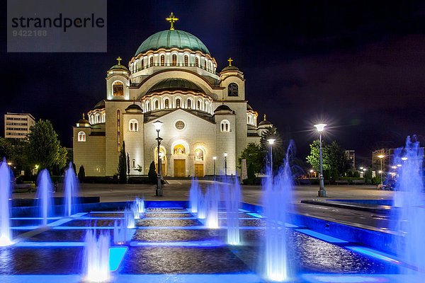 Dom des Heiligen Sava oder Kathedrale des Heiligen Sawa  Novi Beograd  Belgrad  Serbien