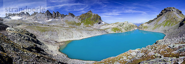 Der Wildsee am Pizol im Heidiland bei Bad Ragaz  Schweizer Alpen  Schweiz  Europa