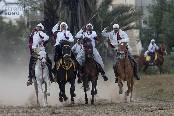 Reiterspiele  Fantasia  Midoun  Djerba  Tunesien