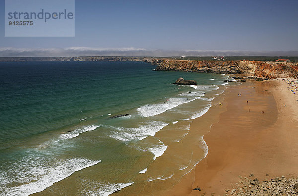 Strand  Steilküste  Atlantikküste  bei Sagres  Portugal
