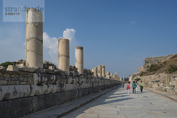 Marmorstraße  antike Stadt Ephesus  UNESCO Weltkulturerbe  Selçuk  Provinz ?zmir  Türkei