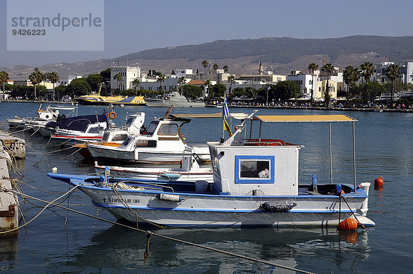 Fischerboote  Hafen Kos-Stadt  Insel Kos  Griechenland