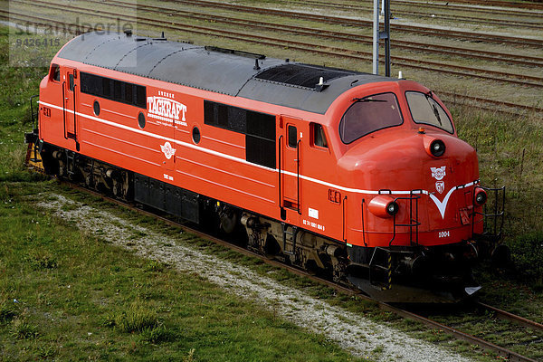 Diesel Lokomotive  1960 von Nohab gebaut  Rangierbahnhof  Ystad  Skåne län  Schweden