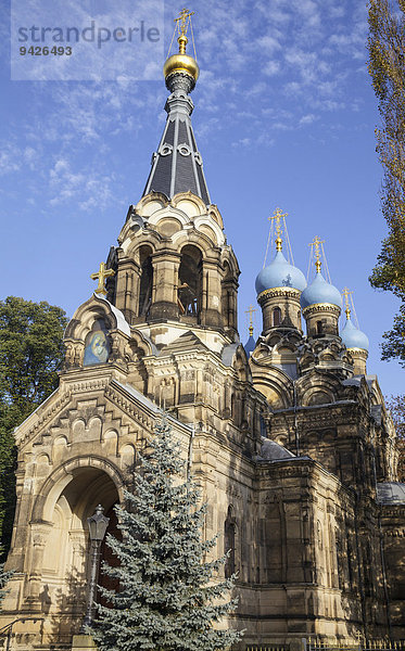 Russisch-Orthodoxe Kirche  Dresden  Sachsen  Deutschland