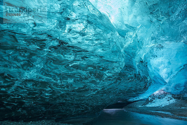 Eishöhle unter dem Vatnajökull Gletscher  Island