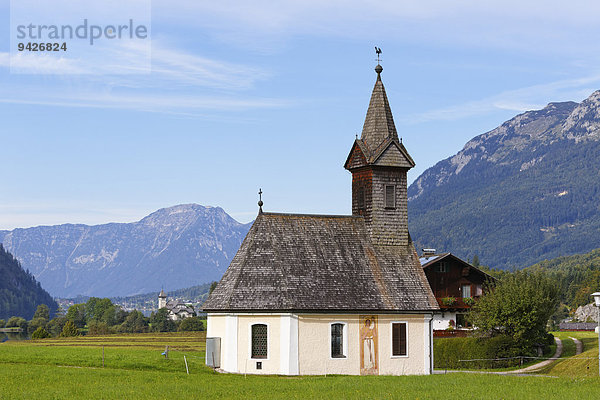 Raphael-Kirche  Dorfkirche in Gößl  Gemeinde Grundlsee  Ausseerland  Salzkammergut  Steiermark  Österreich