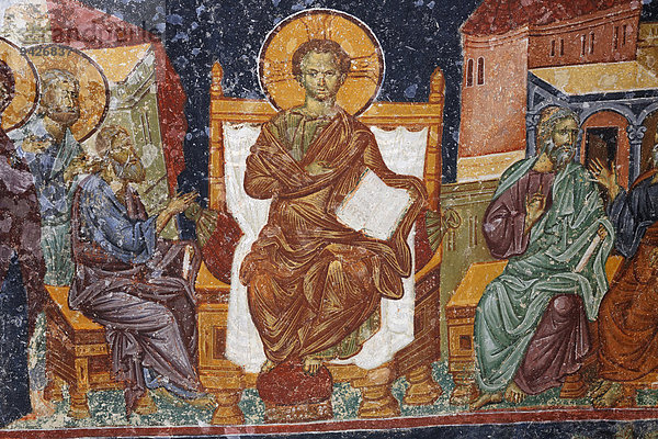 Fresken im Narthex  ehemalige byzantinische Klosterkirche Hagia Sophia oder Ayasofya  Trabzon oder Trapezunt  Schwarzmeerküste  Schwarzmeerregion  Türkei