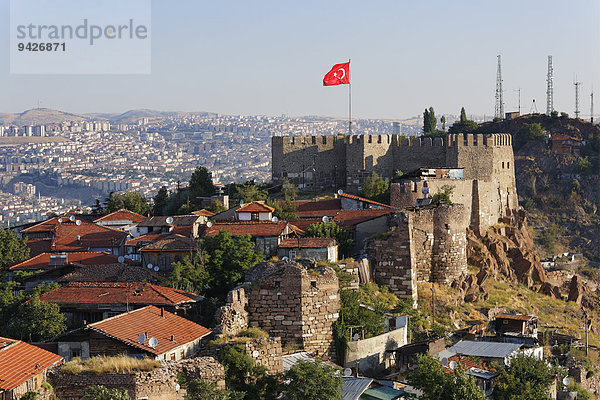 Burg Ankara Kalesi  Ankara  Zentralanatolien  Anatolien  Türkei
