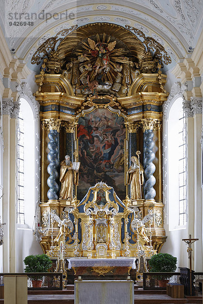Hochaltar  Klosterkirche Attel  Wasserburg am Inn  Oberbayern  Bayern  Deutschland