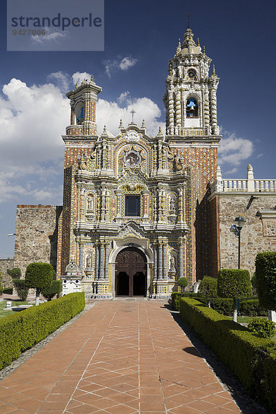 Kirche San Francisco Acatepec  Cholula  Puebla  Mexiko