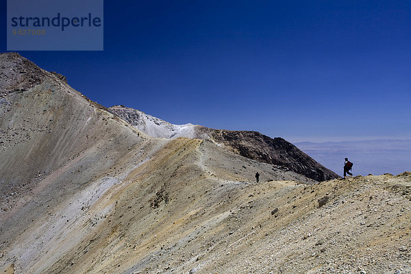 Bei der Besteigung der Iztaccíhuatl  Nationalpark Iztaccíhuatl-Popocatépetl  Puebla  Mexiko