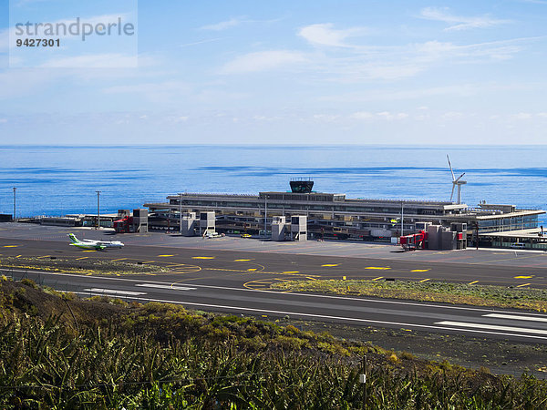 Der Flughafen von La Palma  Lodero  Punta de las Lajas  La Palma  Kanarische Inseln  Spanien