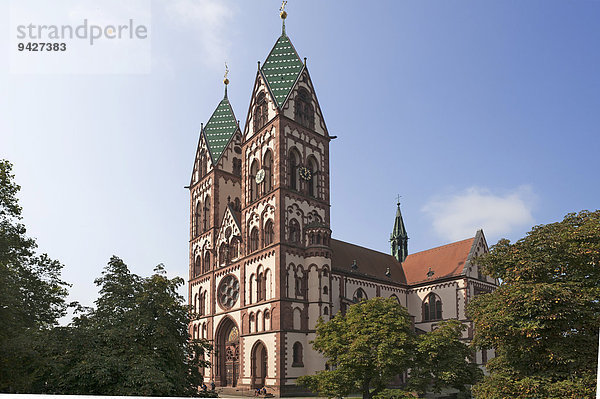 Herz Jesu-Kirche  im Stil des Historismus gebaut  geweiht 1897  Freiburg  Baden-Württemberg  Deutschland