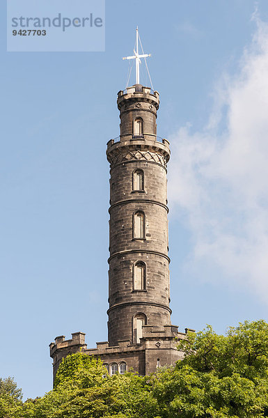 Nelson Monument  Calton Hill  Edinburgh  Schottland  Großbritannien