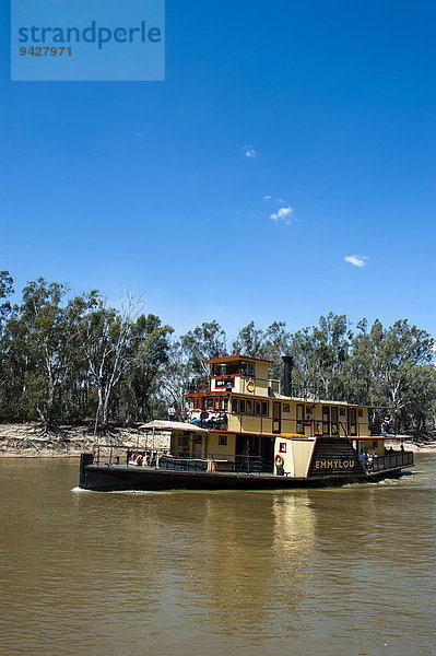 Alter Dampfer auf dem Murray River  Echuca  Victoria  Australien