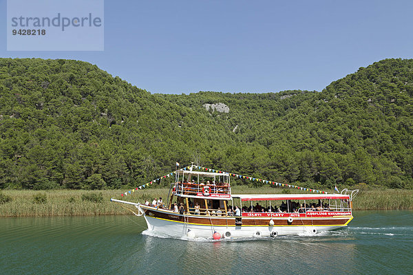 Bootsausflug von Skradin zum Krka-Nationalpark  Dalmatien  Kroatien