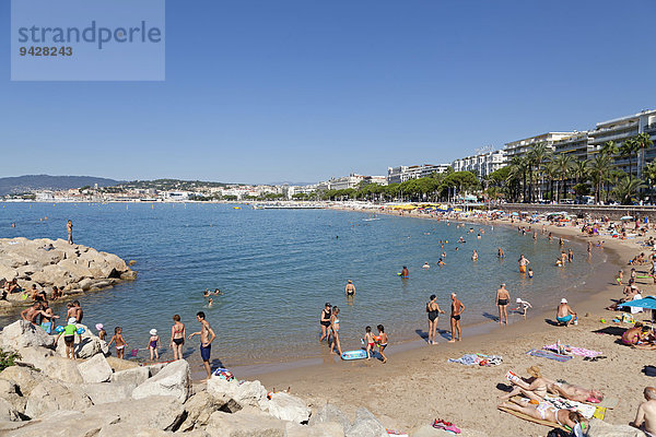 Strand  Cannes  Côte d?Azur  Provence-Alpes-Côte d?Azur  Frankreich