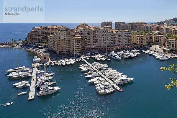 Jachthafen  Fontvieille  Monaco  Cote d'Azur