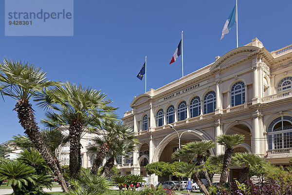 Palais de l'Europe  Menton  Cote d'Azur  Frankreich