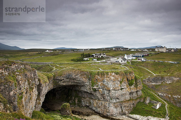 Die Caves of Smoo bei Durness  Schottland  Großbritannien  Europa