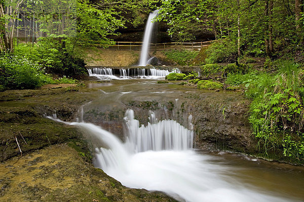 Scheidegger Wasserfall im Allgäu  Bayern  Deutschland  Europa