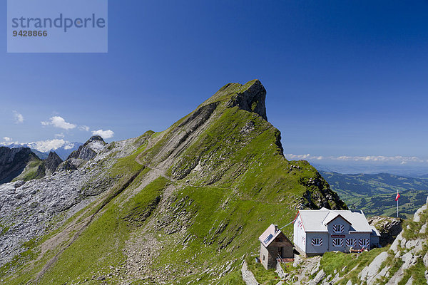 Berggasthaus Tierwies im Alpstein  Kanton Appenzell  Schweiz  Europa