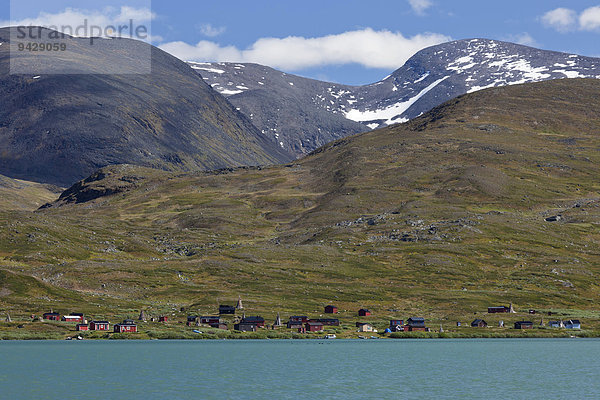 Samensiedlung am Kungsleden im Sommer  Lappland  Schweden  Europa