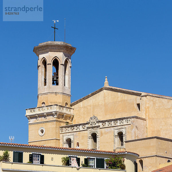 Kirche Iglesia de Santa Maria  Altstadt von Maó  Mahón  Menorca  Balearen  Spanien