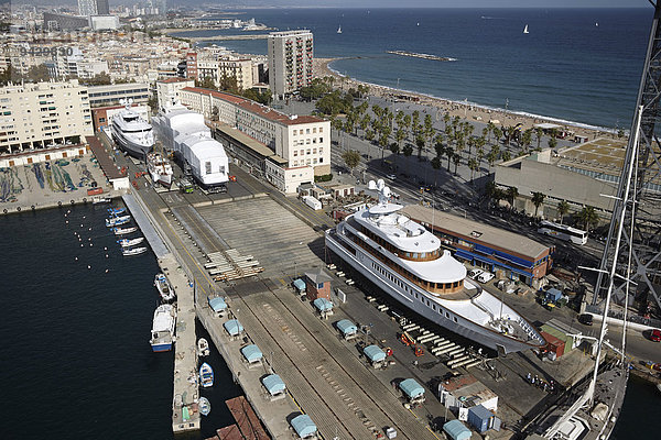 Werft für Megayachten  Barcelona  Katalonien  Spanien