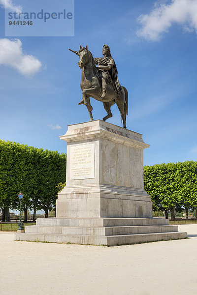 Reiterstandbild Louis XIV.  Place Royale du Peyrou  Montpellier  Frankreich  Europa