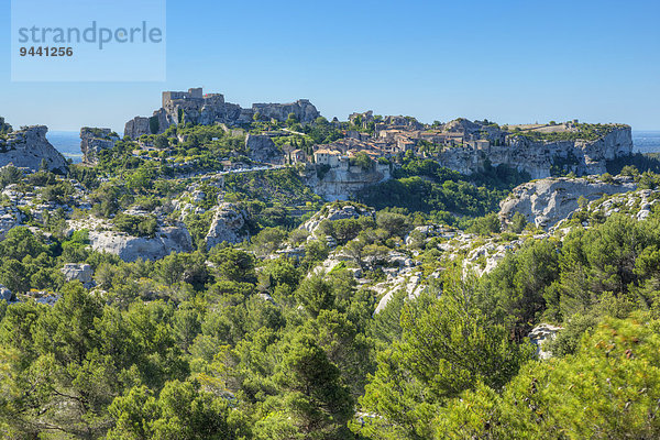 Les Baux-de-Provence  Bouches-du-Rhone  Provence - Alpes-Cote d Azur  Frankreich  Europa