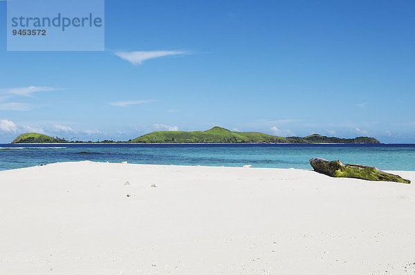 Mana Island von einer Sandbank aus  Südsee  Mamanucan-Inseln  Fidschi  Ozeanien