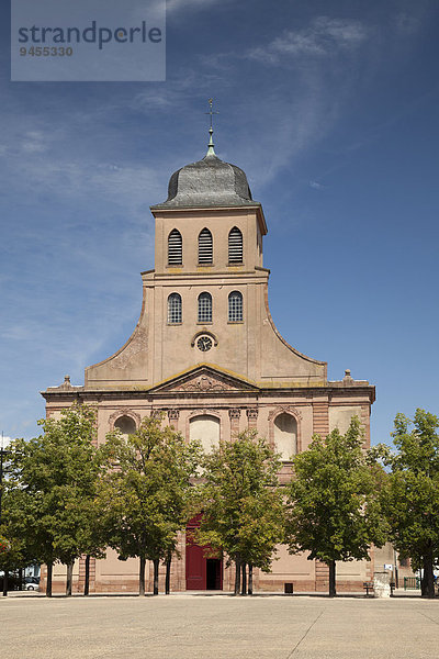 Kirche  Garnisonskirche St-Louis  Neuf-Brisach  Elsass  Frankreich  Europa