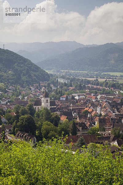 Ortsansicht  Staufen im Breisgau  Schwarzwald  Baden-Württemberg  Deutschland  Europa