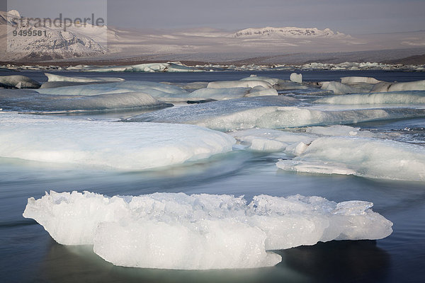 Gletscherlagune Jökulsárlón  Hornafjörður  Austurland  Island  Europa