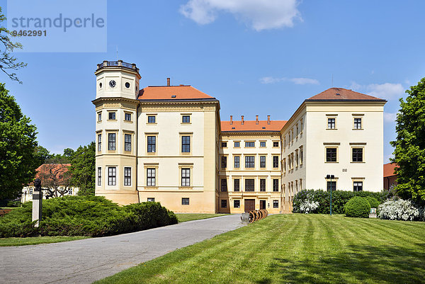 Schloss Strá?nice  Strá?nice  Okres Hodonín  Jihomoravský kraj  Südmährische Region  Tschechien  Europa