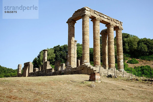 Tempel von Antas  erst punisch  dann römisch  bei Fluminimaggiore  Provinz Carbonia-Iglesias  Sardinien  Italien  Europa