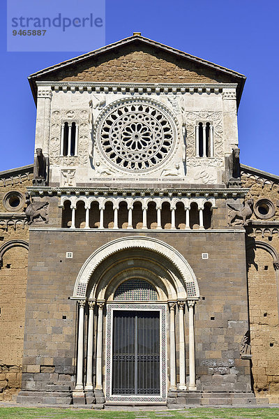 Romanische Basilika San Pietro  Tuscania  Provinz Viterbo  Latium  Italien  Europa