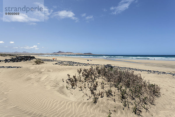 Famara Strand  Playa de Famara  Lanzarote  Kanarische Inseln  Spanien  Europa