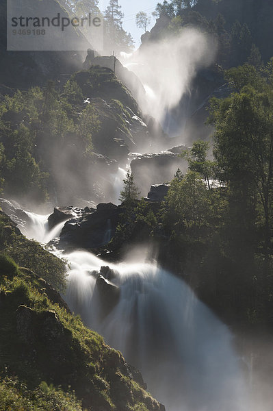 Wasserfall Låttefossen  Norwegen  Europa