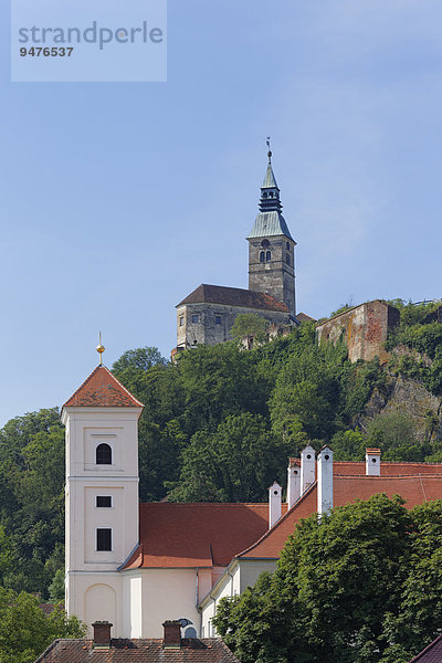 Klosterkirche Güssing und Burg Güssing  Güssing  Südburgenland  Burgenland  Österreich  Europa