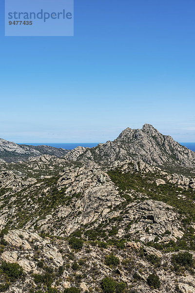 Felsenlandschaft  Désert des Agriates  Saint-Florent  Korsika  Frankreich  Europa