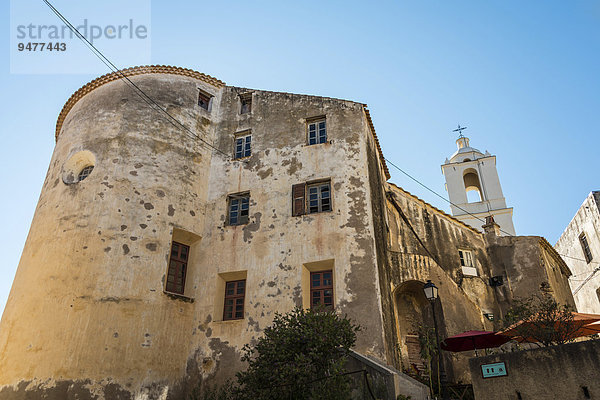 Altes Haus  Zitatelle von Calvi  Korsika  Frankreich  Europa