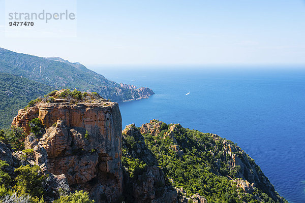 Felsformationen  Calanche  Les Calanches de Piana  Golf von Porto  Corse-du-Sud  Korsika  Frankreich  Europa