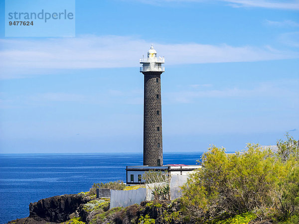 Leuchtturm  bei Punta Talavera  La Fajana  Barlovento  La Palma  Kanarische Inseln  Spanien  Europa