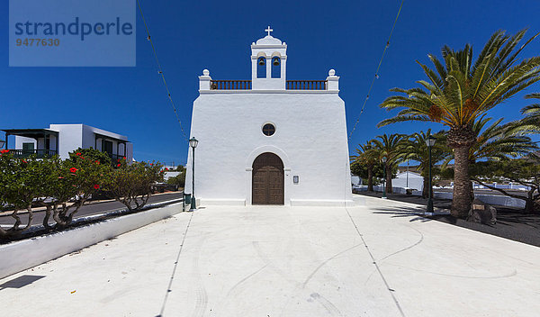 Dorfkirche San Isidro Labrador  Uga  La Geria  Lanzarote  Kanarische Inseln  Spanien  Europa