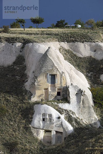 Höhlenwohnungen  Tuffsteinformationen  Taubental  Güvercinlik  Provinz Nevsehir  Kappadokien  Türkei  Asien