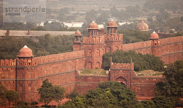 Das Rote Fort  Delhi  Indien  Asien