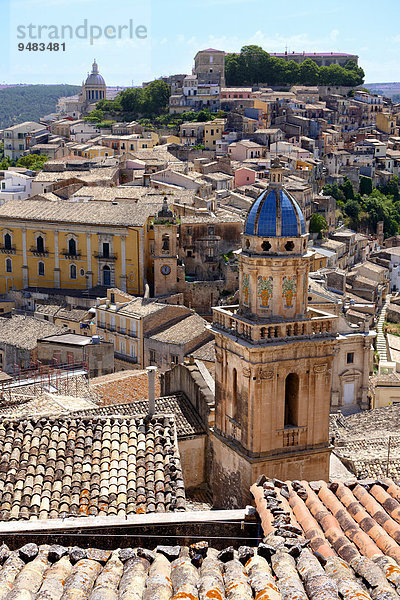 Bergstadt Ragusa  UNESCO-Weltkulturerbe  Val di Noto  Sizilien